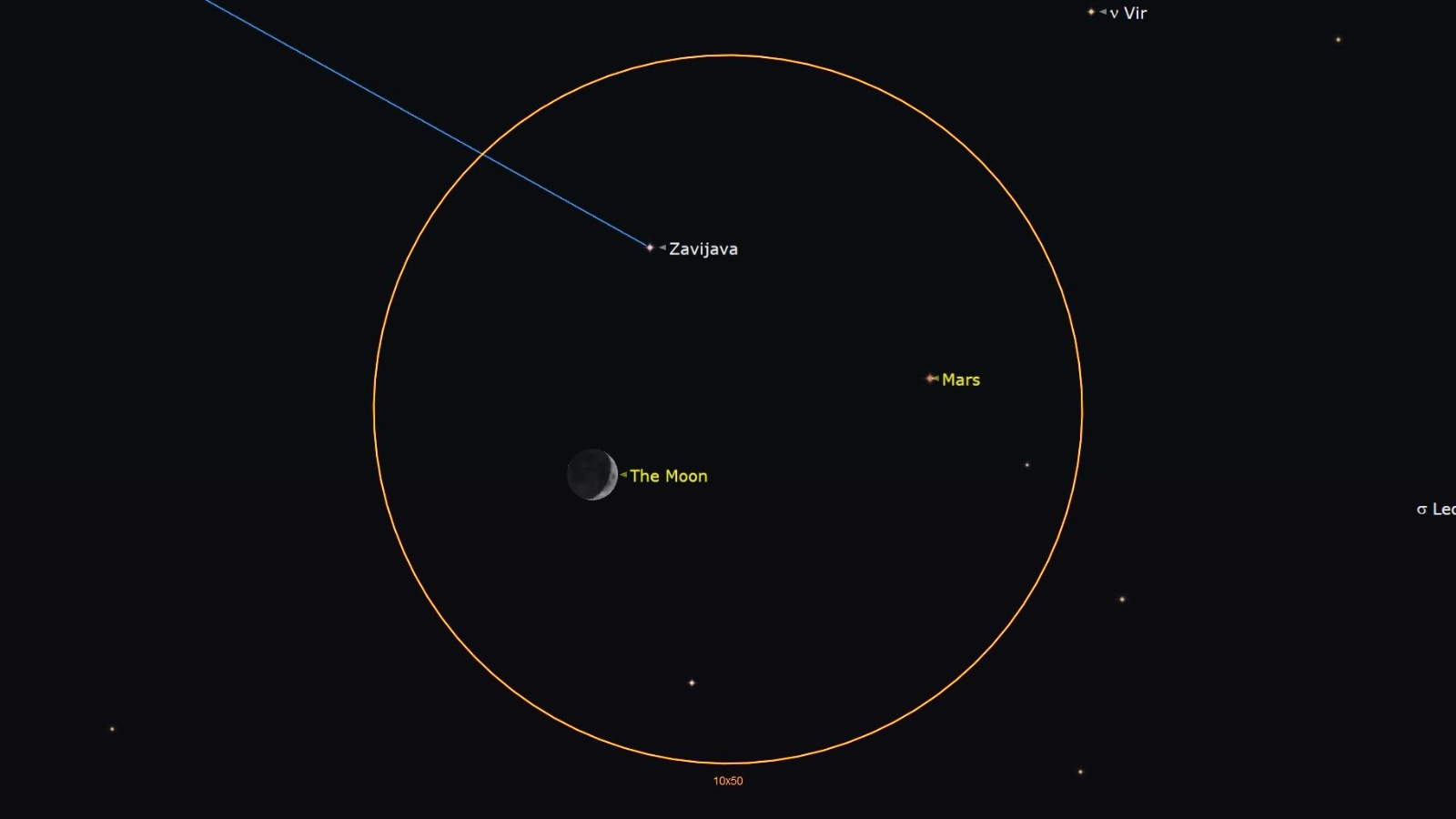 See Mars shine close to the waxing crescent moon after sunset on July 28