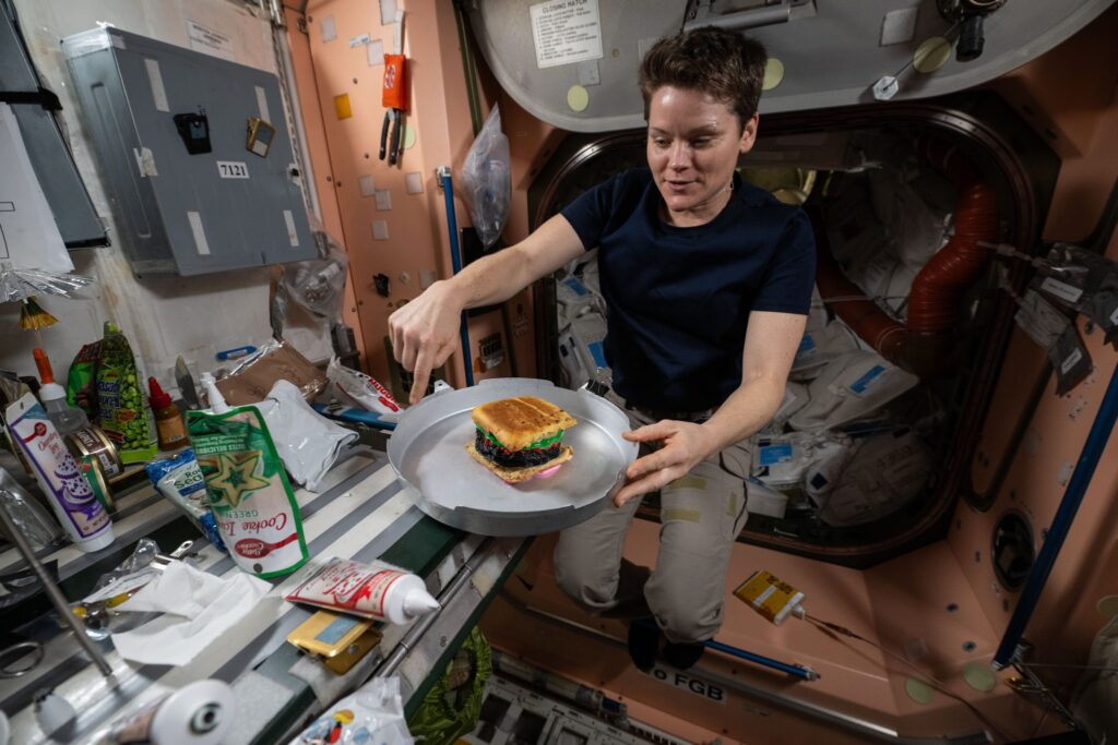 Space Station Crew Celebrates Milestone
