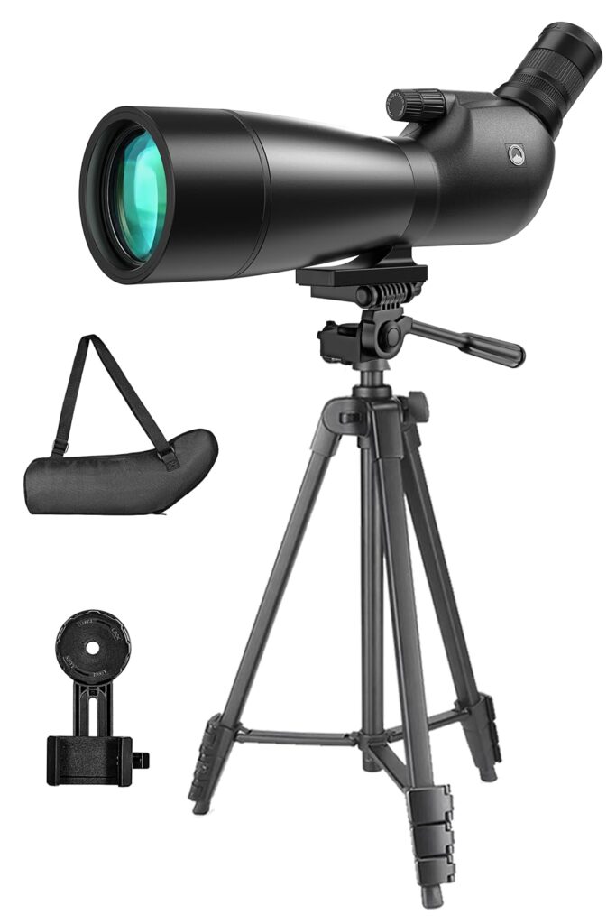 Spotting Scope 25-65x75mm – URBANCOAST Portable Spotting Scopes with Full Size Tripod, Carrying Bag, and Scope Phone Adapter – Ideal for Bird Watching