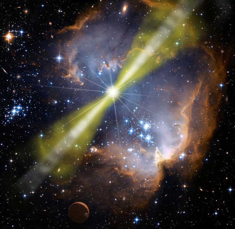 The Universe's Brightest Flash Reveals the Secrets of Cosmic Jet