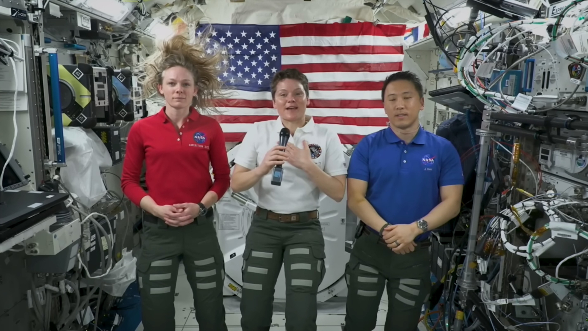 'We are proud to serve our country, both on Earth and in space': NASA astronauts beam home July 4 message from ISS (video)