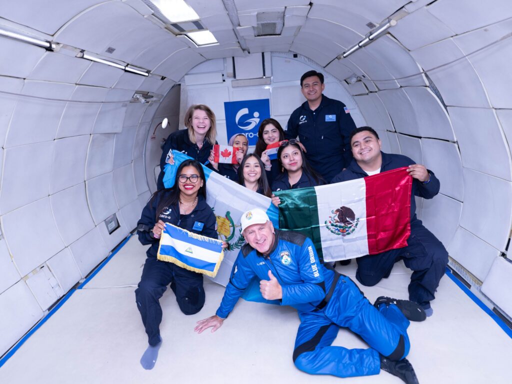 Zero-gravity flights elevate new perspectives for a better space future