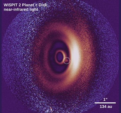 'A remarkable discovery': Astronomers find 1st exoplanet in multi-ring disk around star