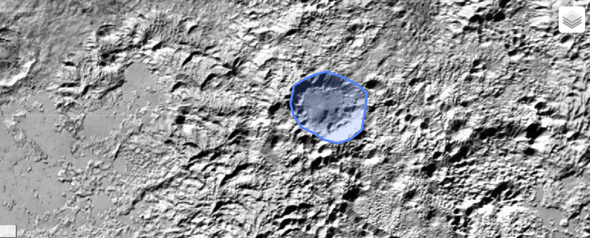An icy supervolcano eruption on Pluto may have left a massive crater on the frozen world