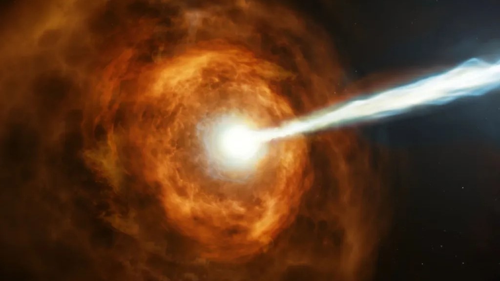Astronomers trace massive cosmic explosion back 12 billion years. 'This is the most distant event where we can directly see light escaping from around stars'