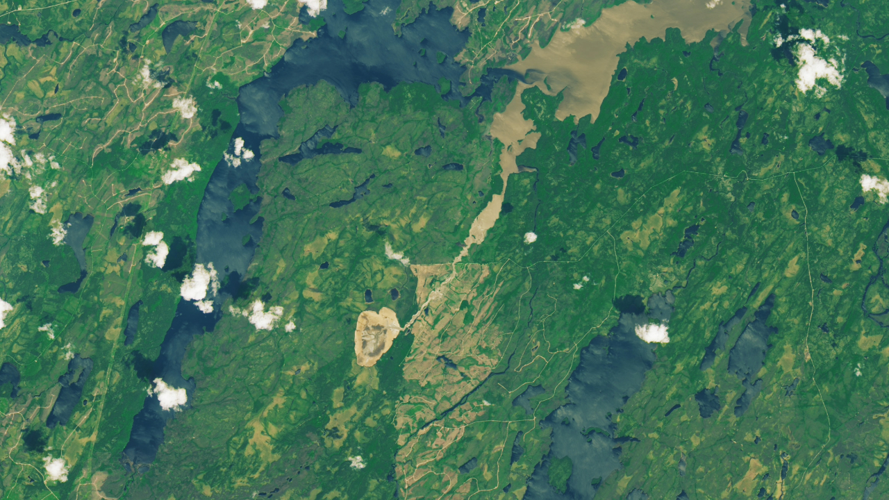Big lake in Quebec suddenly disappears, satellite finds | Space photo of the day for August 1, 2025