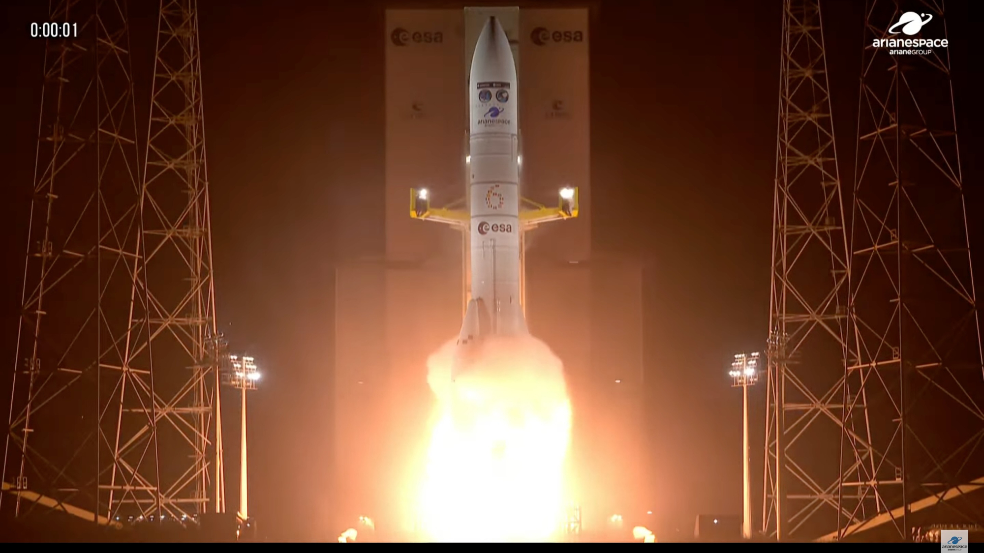 Europe's powerful Ariane 6 rocket launches for 3rd time ever, sending weather satellite to orbit (video)