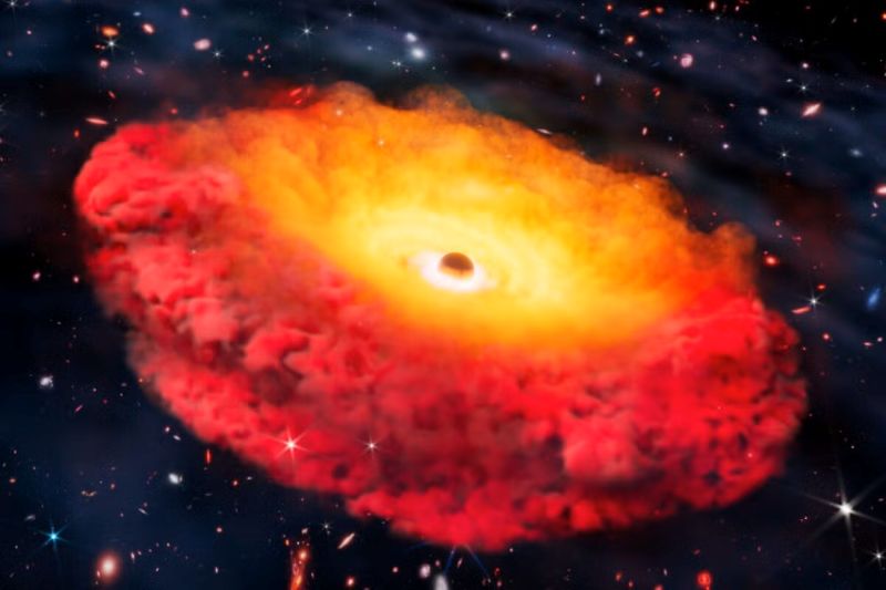 Meet a monster black hole at the dawn of time