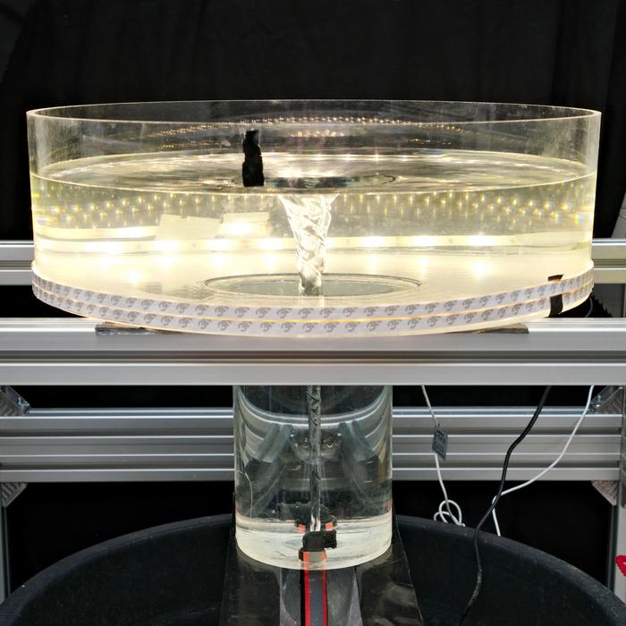 Modeling Planet Formation With Water Tornadoes
