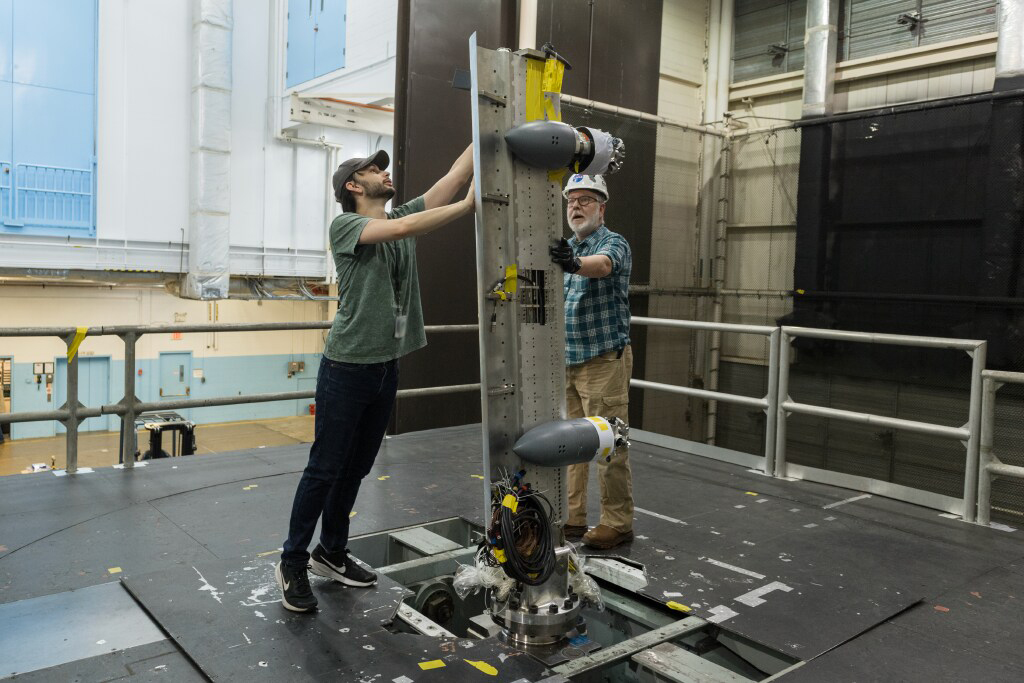 NASA Uses Wind Tunnel to Test Advanced Air Mobility Aircraft Wing