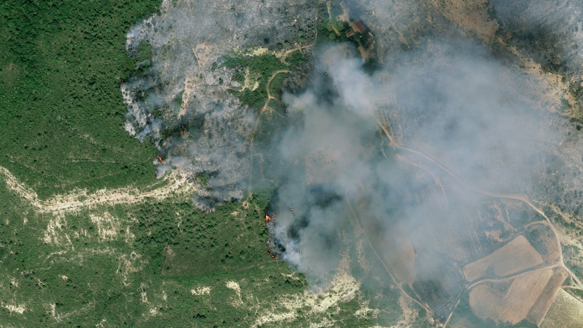 Satellites watch France's largest wildfire in 75 years burn an area larger than Paris