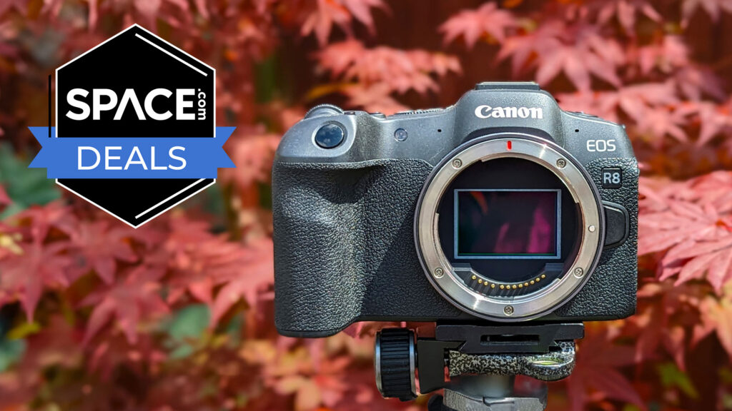 Walmart is offering $383 off the Canon EOS R8 and includes a wide-angle RF lens — perfect for capturing the galactic core of the Milky Way