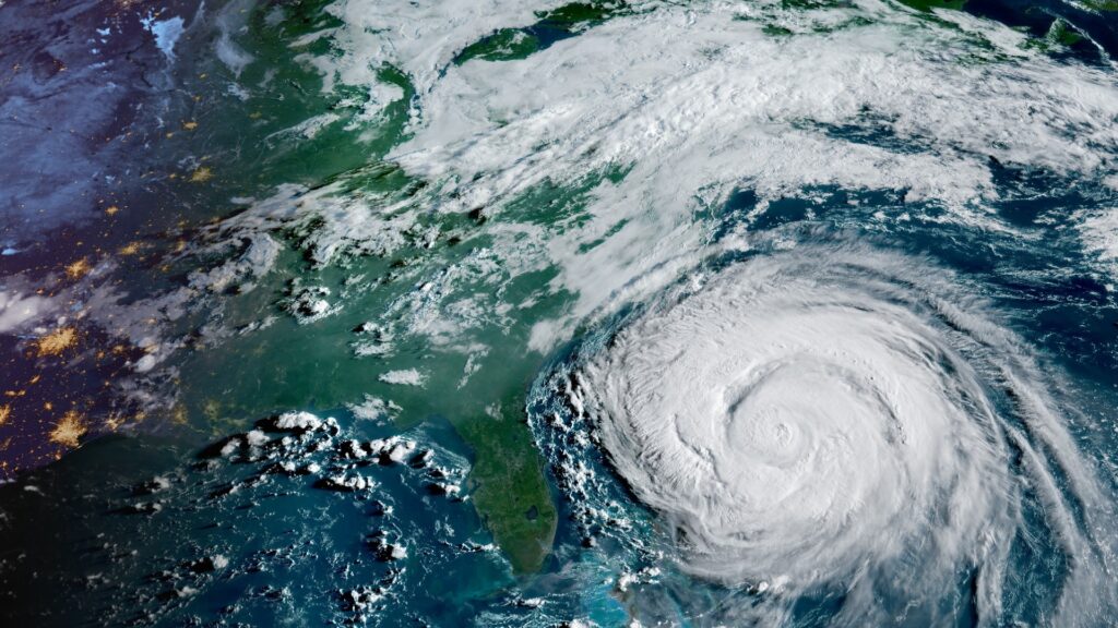 Watch Hurricane Erin swirl menacingly in the Atlantic Ocean in NOAA satellite video