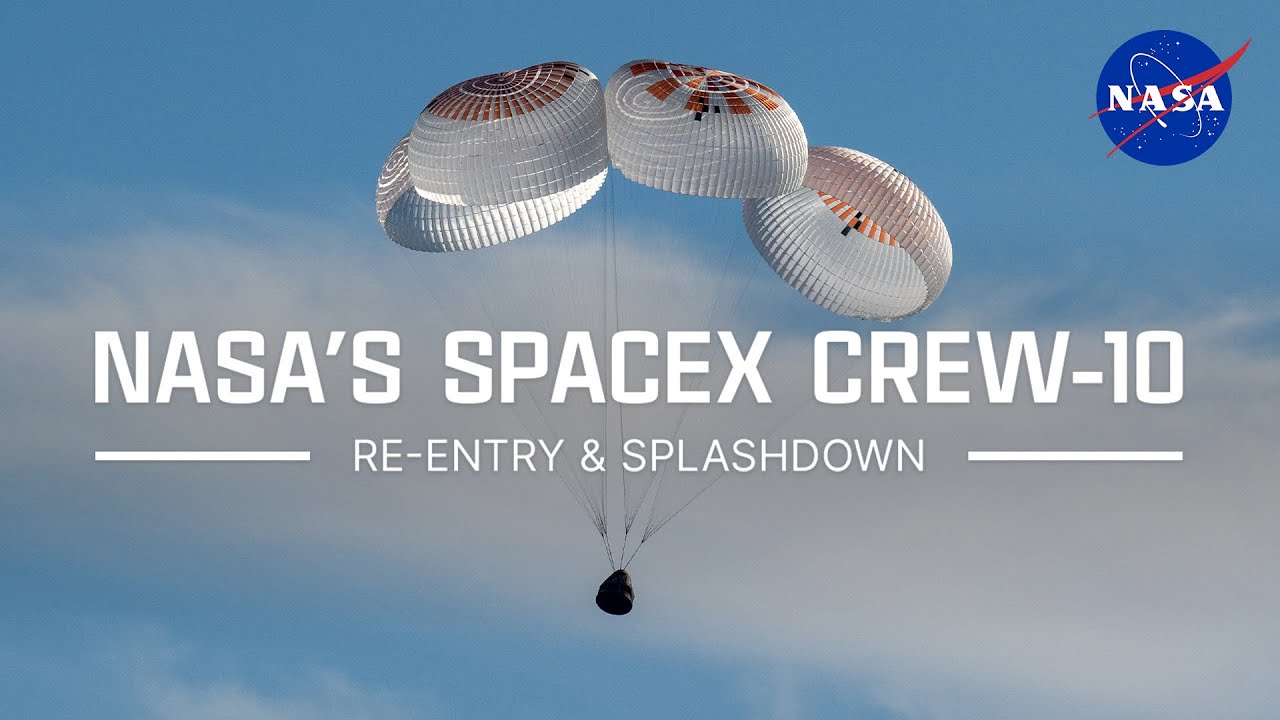 Watch SpaceX's Crew-10 astronauts return to Earth today after nearly 5 months in space