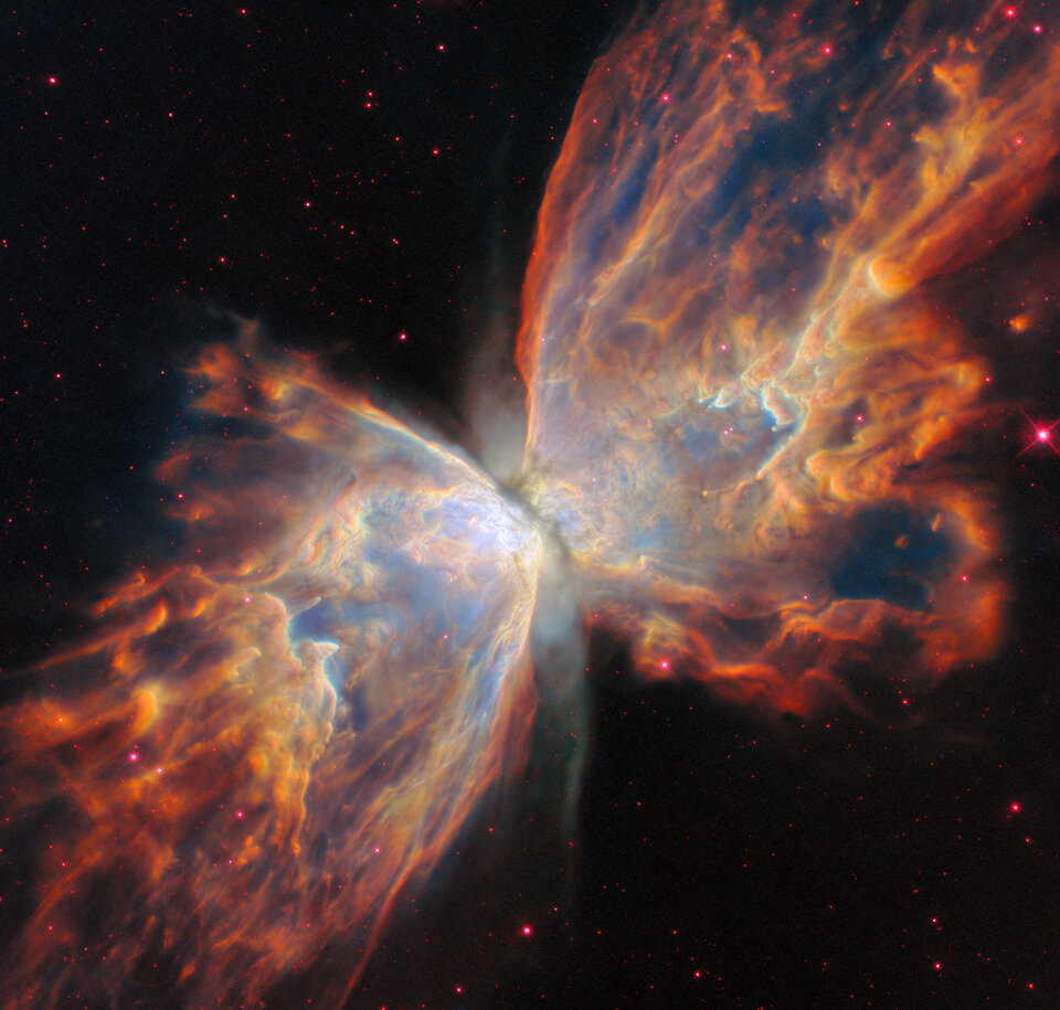 Webb investigates complex heart of a cosmic butterfly