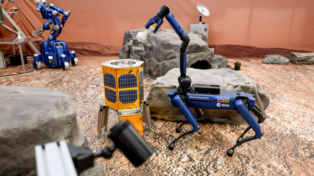 Who's a good robot dog? Bert and Spot explore Mars-like surface with help from AI and astronaut in space