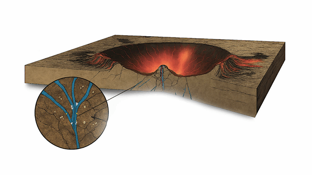 Discovery Links Microbial Colonization To An Ancient Meteorite Crater