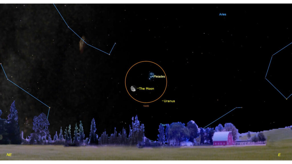 Don't miss the moon shine close to the Pleiades star cluster on Sept. 12