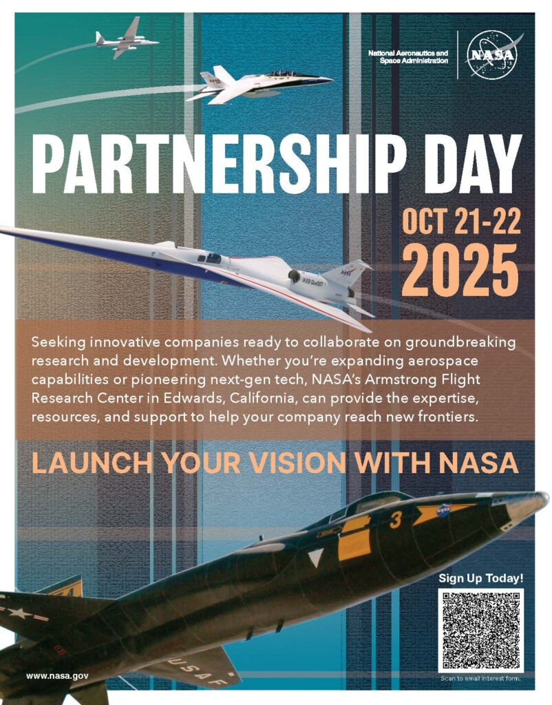 NASA Armstrong to Host Partnership Day Oct. 21-22