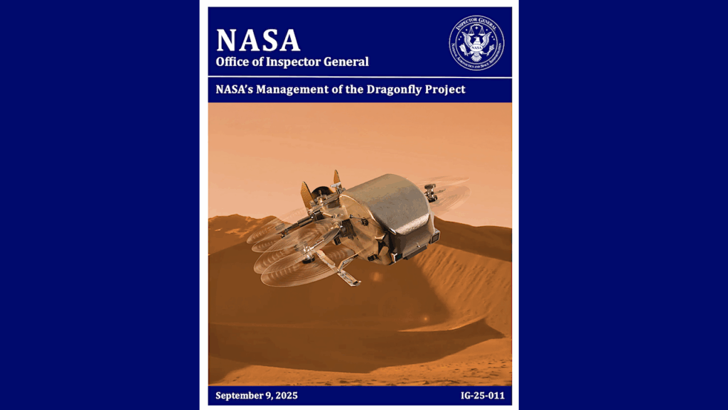 NASA OIG Report: NASA’s Management Of The Dragonfly Project