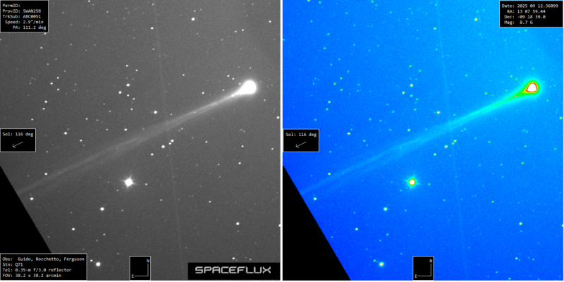 New comet SWAN25B already bright but near the sun