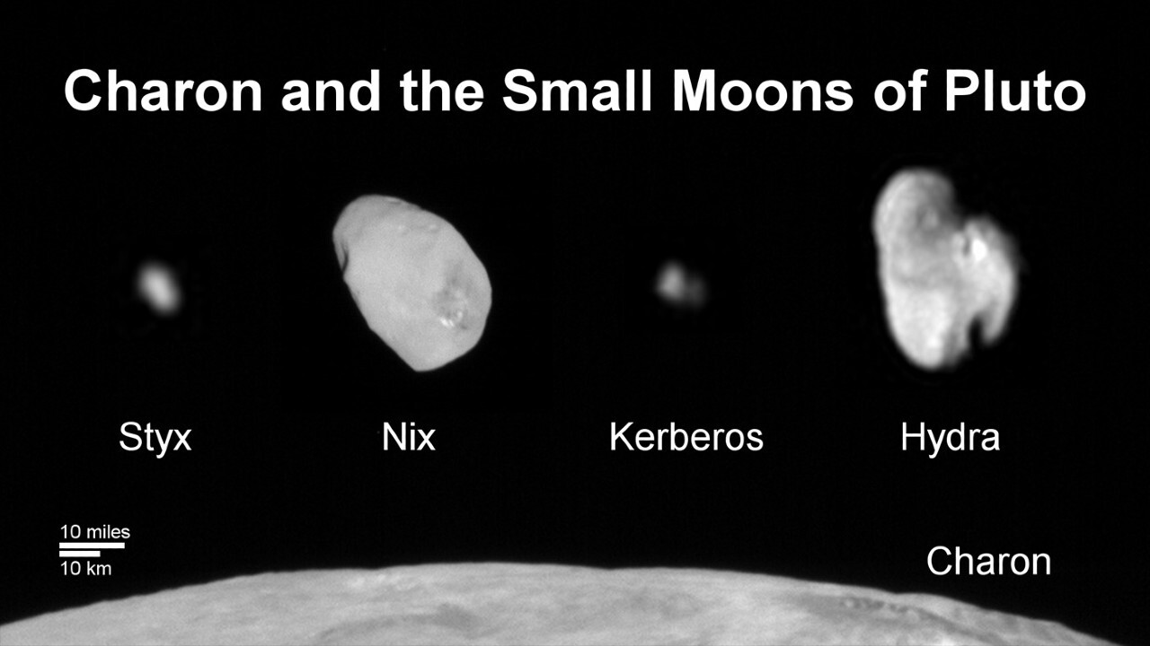 Pluto's dwarf planet partner Charon may have spilled its guts to create 2 of the pair's moons