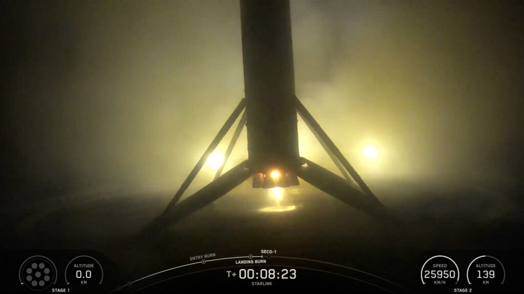 SpaceX launches 24 Starlink internet satellites, lands rocket on ship at sea (video)