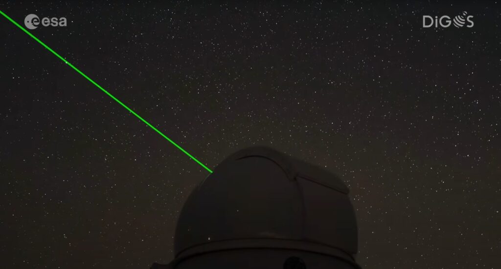 These 2 European telescopes use lasers to track potentially dangerous space junk (video)