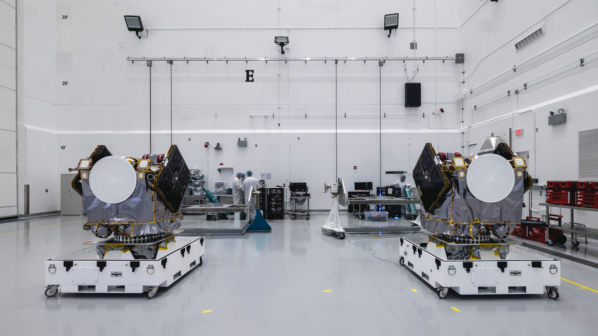 Twin Mars spacecraft arrive in Florida for launch on Blue Origin's powerful New Glenn rocket (photo)