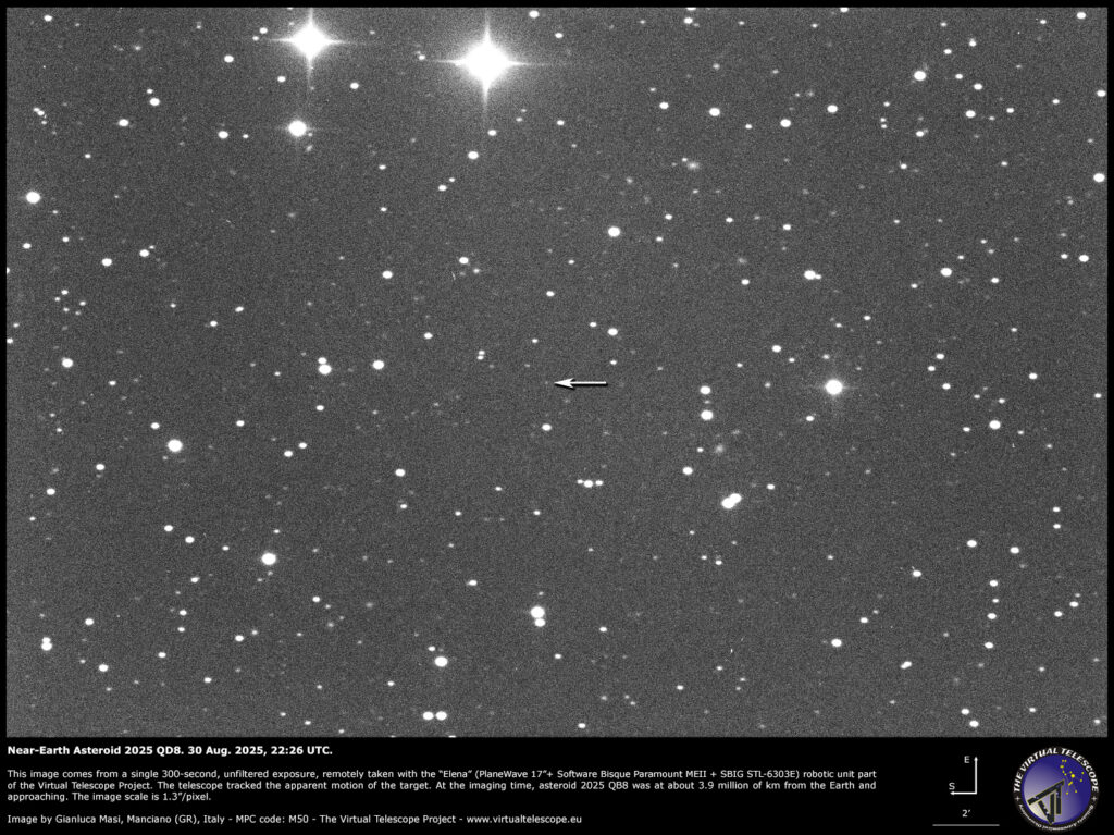 Watch live online as an asteroid the size of a commercial jet passes within Earth-moon distance on Sept. 3 (video)