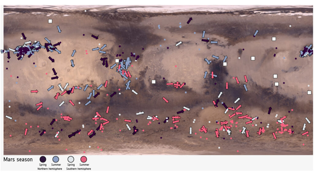 1,000 Martian dust devils! European orbiters track Red Planet's tiny tornadoes