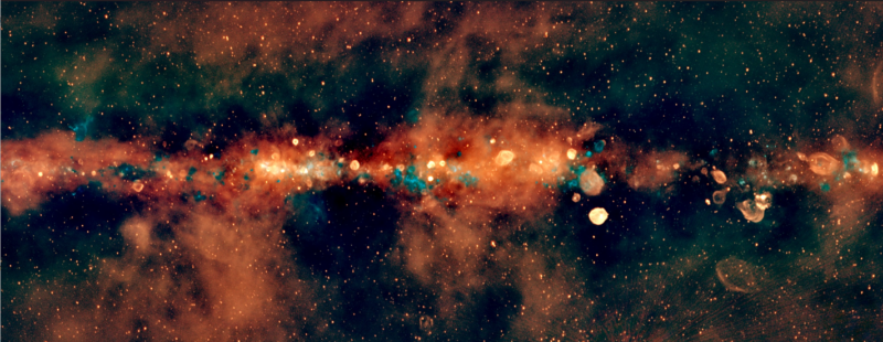 A view of the Milky Way galaxy in unprecedented radio color