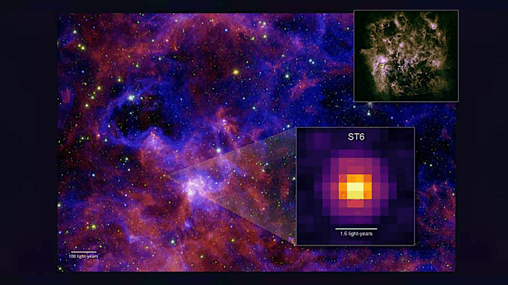 Building Blocks Of Life Located In Ice Around A Forming Star In A Neighboring Galaxy