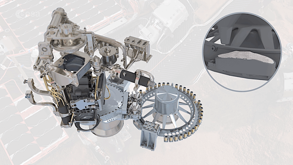 ExoMars Rosalind Franklin Mars Rover Sample Processing