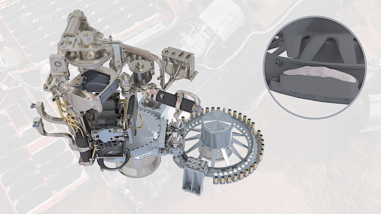 ExoMars Rosalind Franklin Mars Rover Sample Processing