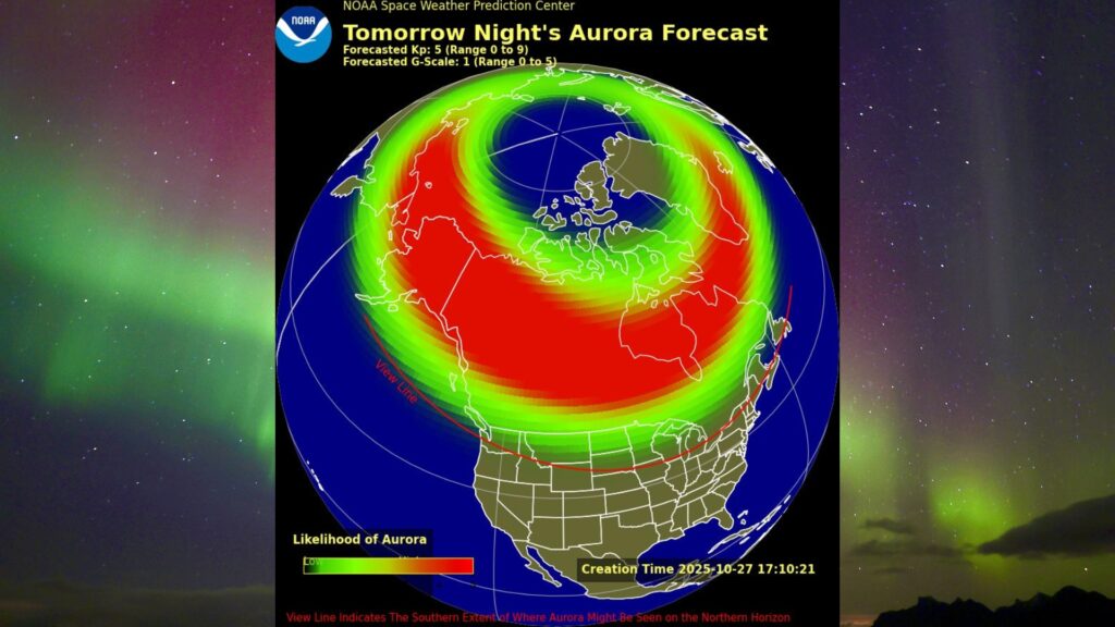 Northern lights may be visible in 14 US states tonight