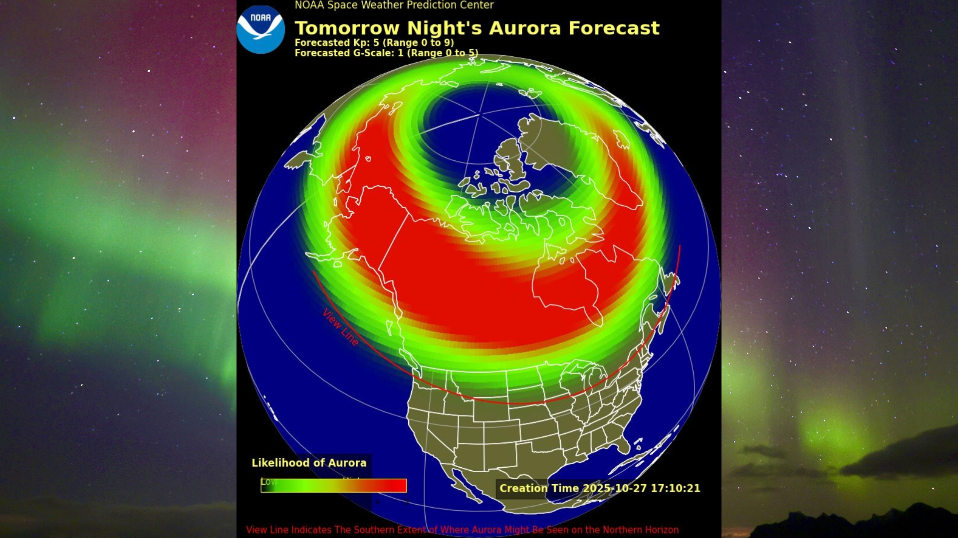 Northern lights may be visible in 14 US states tonight