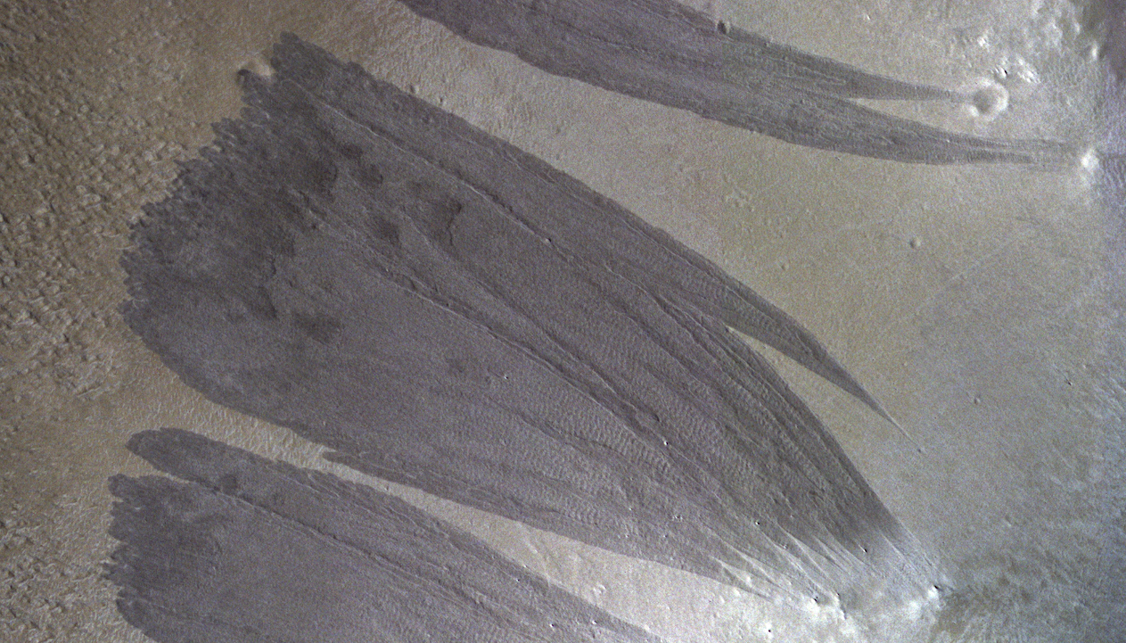 Orbital View Of A Martian Dust Avalanche