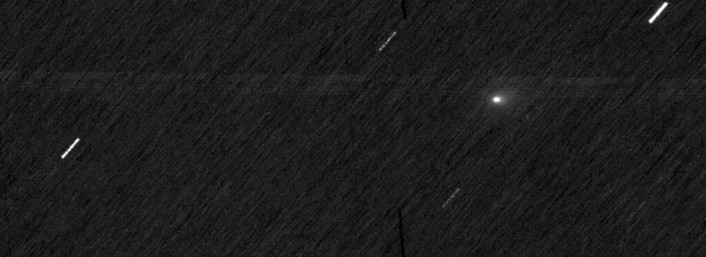 The ESA's Mars Express and ExoMars Orbiters Catch a Glimpse of 3I/ATLAS