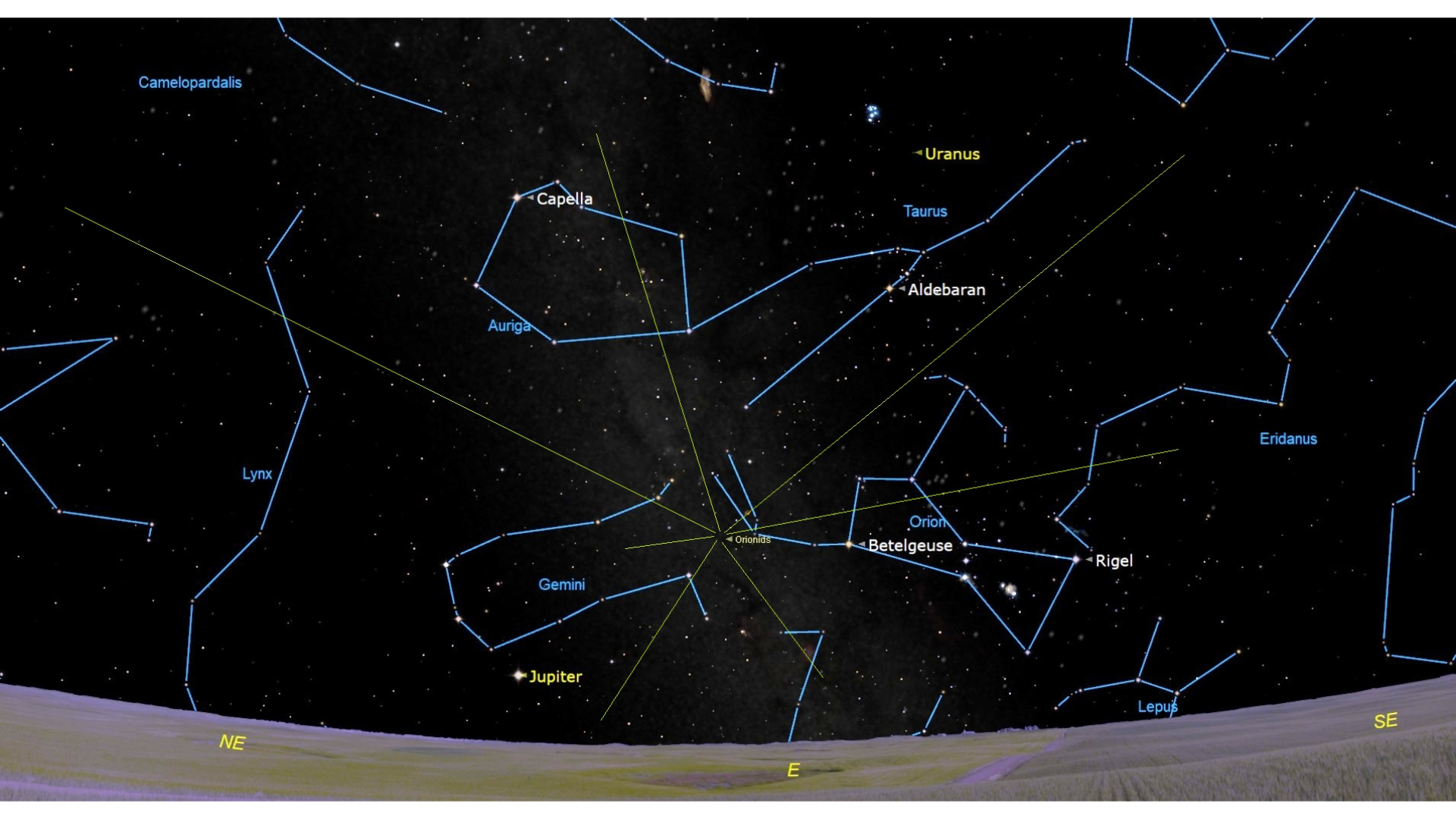 The Orionid meteor shower peaks under dark, moonless skies next week. Here's how to see it