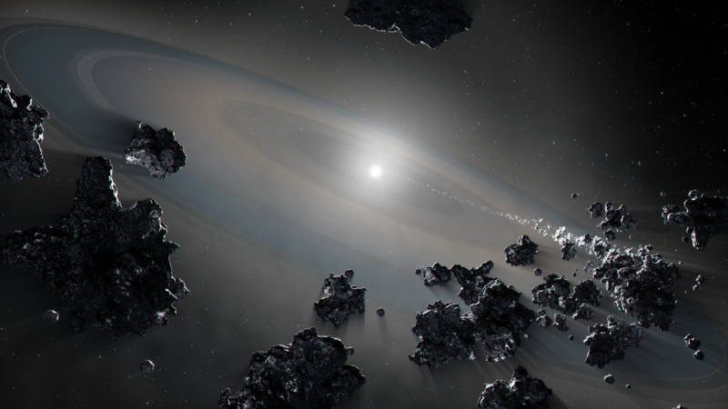 This dead star is still shredding its planetary system