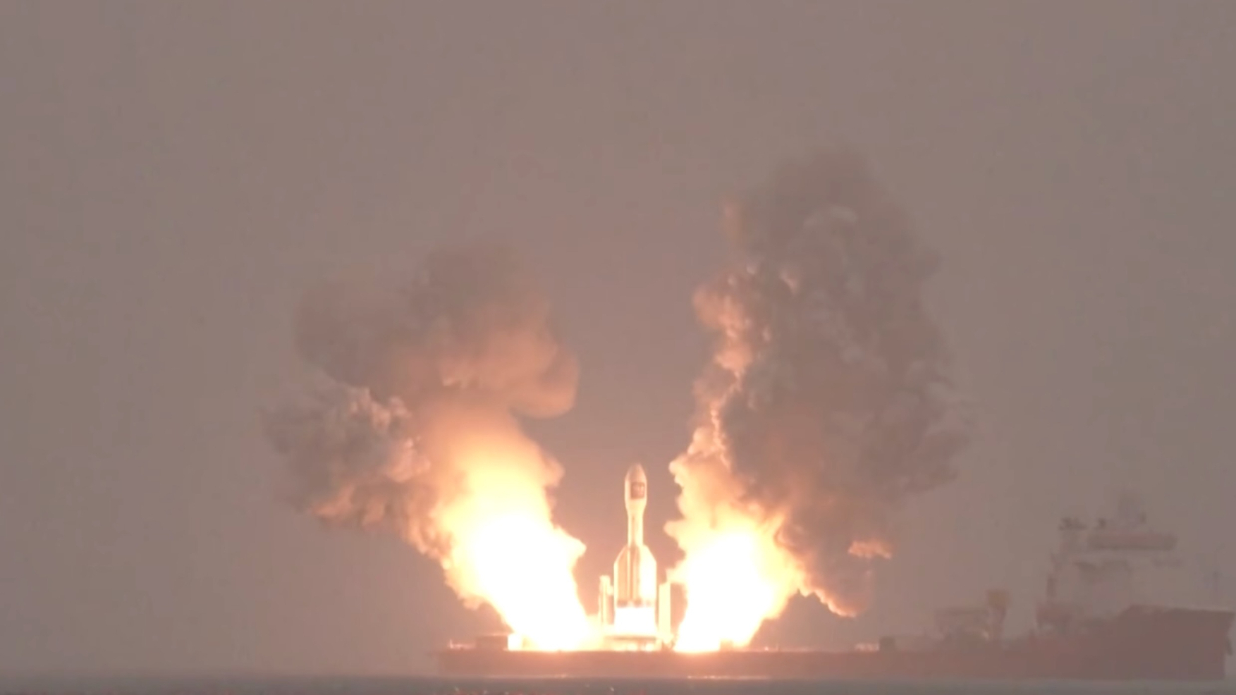 Watch the 2nd-ever launch of China's record-breaking Gravity-1 rocket (video)