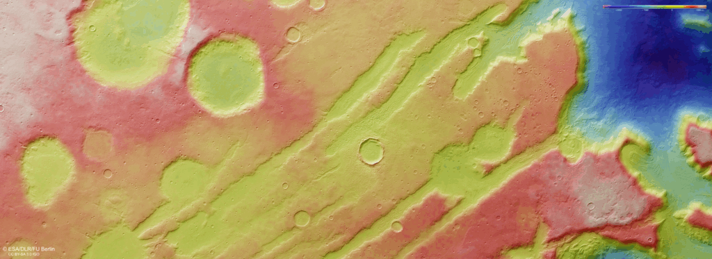 Deep 'scratches' and craters on Mars tell the tale of a Red Planet ice age