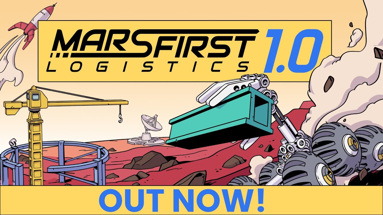 Mars is the ultimate sandbox in 'Mars First Logistics', a physics-based delivery game where you build your own rovers