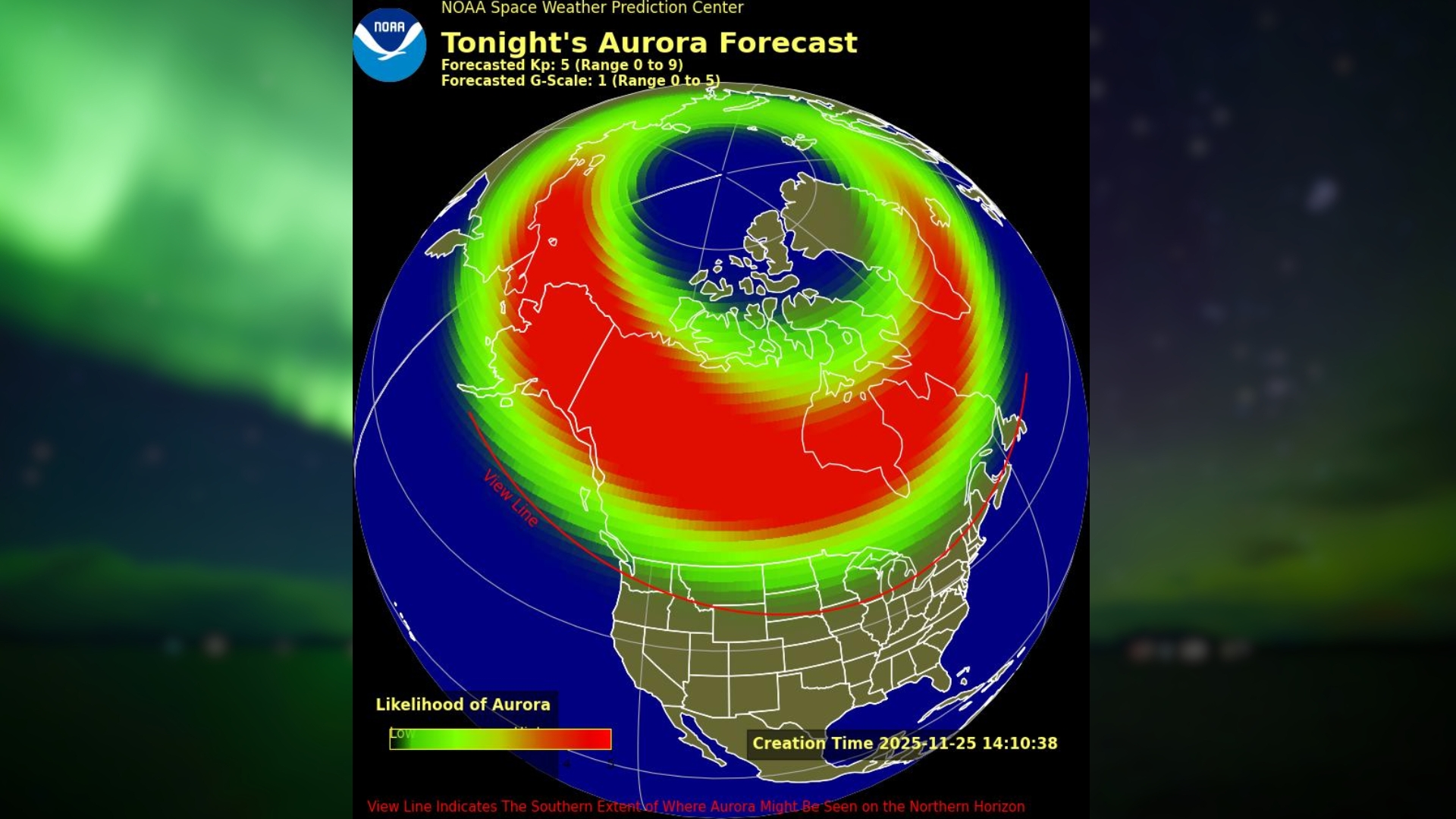Northern lights may be visible in 14 states tonight