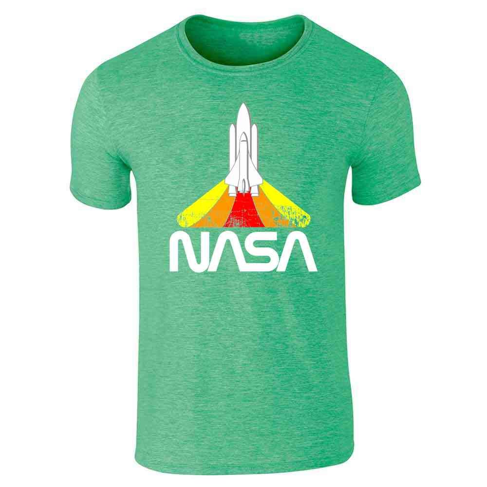 Pop Threads NASA Worm Logo Vintage Retro Graphic Tees Graphic Tee T-Shirt for Men