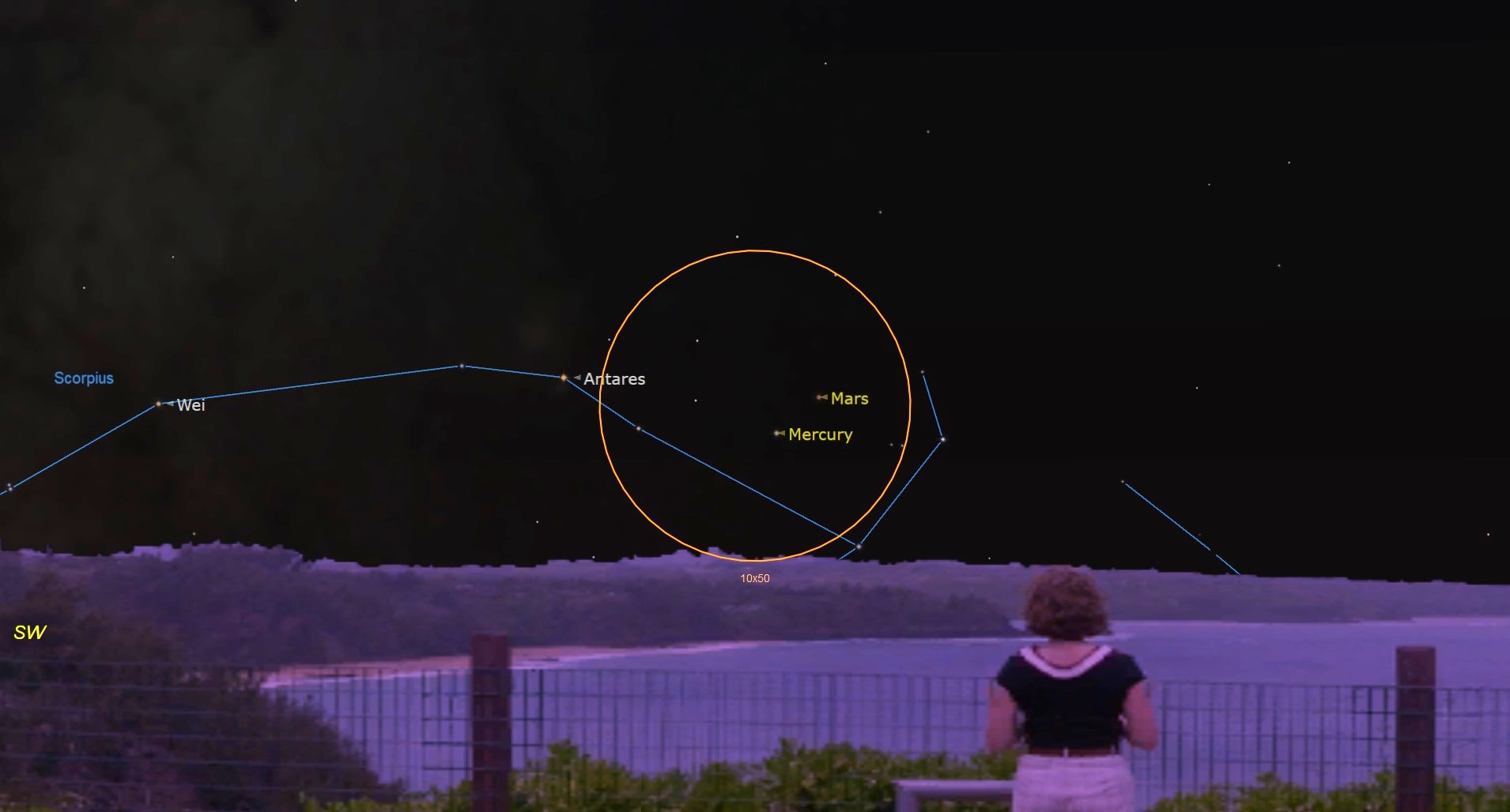See Mars and Mercury shine in the glow of the setting sun on Nov. 12