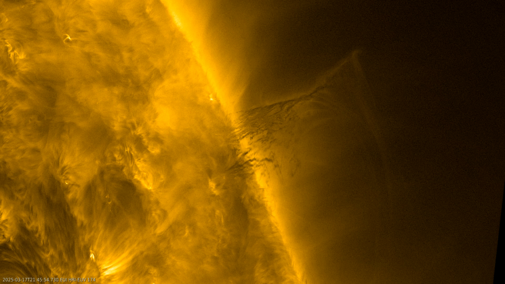 Solar Orbiter captures stunning dark prominence on the Sun’s surface