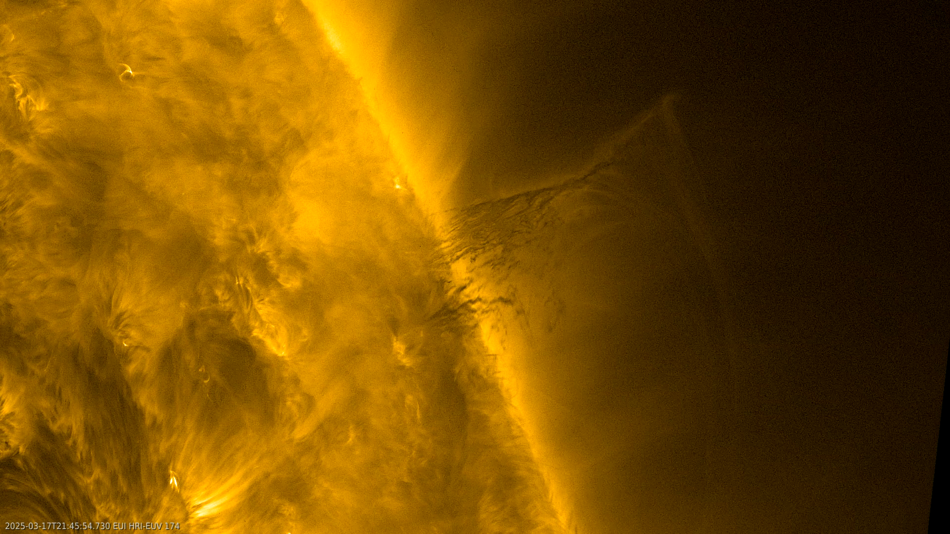 Solar Orbiter captures stunning dark prominence on the Sun’s surface