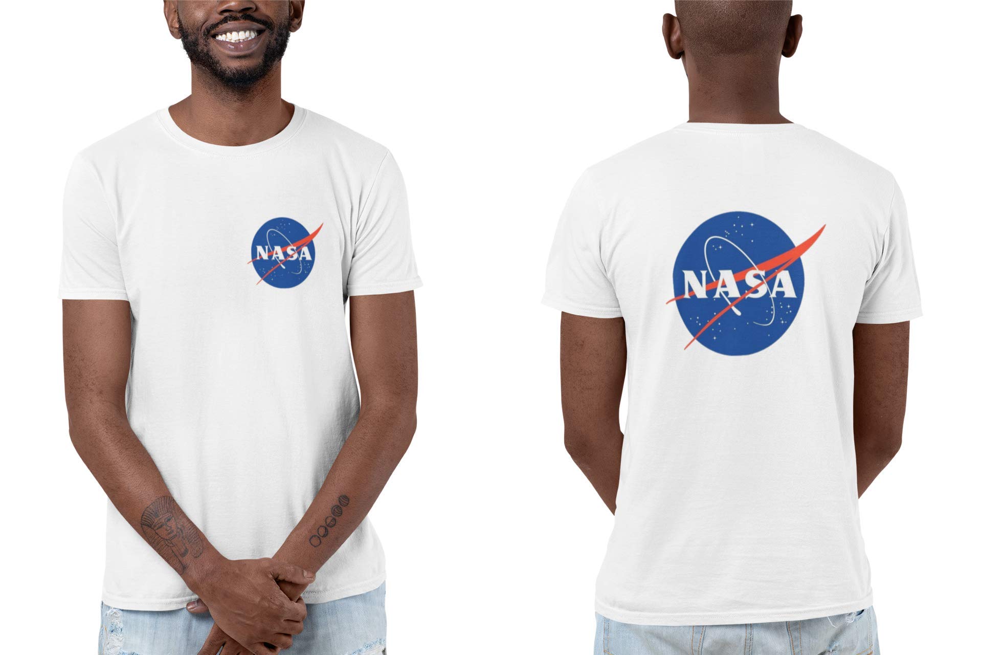 ALLNTRENDS Men's T Shirt NASA Symbol Space Force Graphic Shirt